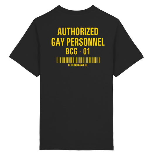 BCG-00-Y AUTHORIZED GAY PERSONNEL - Heavy Oversized Organic Shirt