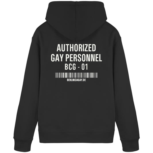 BCG-01 AUTHORIZED GAY PERSONNEL - Organic Basic Hoodie