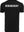 BERLINCIAGAY T-Shirt Organic in Schwarz, Rückseite liegend, mit weißem Schriftzug BERLINCIAGAY im Schulterbereich