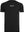 BERLINCIAGAY T-Shirt Organic in Schwarz, Vorderseite liegend, mit kleinem weißem Schriftzug BERLINCIAGAY auf der Brust