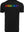 BERLINCIAGAY Organic Pride in Schwarz, Rückseite liegend mit Schriftzug BERLINCIAGAY in Regenbogenfarben